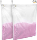GOGOODA Delicates Laundry Bags, Fine Mesh Wash Bag for Lingerie, Underwear, Bra, Silk, Socks with Hanging Loop