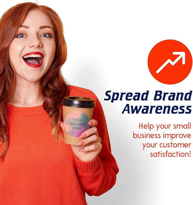 100 Custom Vinyl Stickers - Upload Your own Image, Text, Design, Logo - Personalized Logo Labels for Handmade, Packaging, Bottle, Jars, Candle, Brand Stickers (Rose, 3x3)