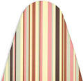 Encasa XO Ironing Board Cover and Pad - Thick 4mm Felt, Heat & Scorch-Resistant, Fits Wide Boards 49"x18", Elastic Bungee Cord Tightening, Easy Fit, Stain-Safe Dye, Multistripe