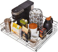 HOLDN’ STORAGE Heavy-Duty Premium Collection Pull Out Cabinet Organizer, Cabinet Drawer Slide Outs, Lifetime Limited Warranty - Basket Size 24" W x 21" D x 5" H, Anti-Rust Chrome Finish