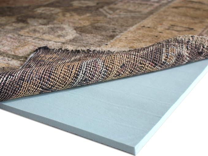 RUGPADUSA - Cloud Comfort Memory Foam - 6' Square - 7/16" Thick - Luxurious Cushioned Rug Pad - Water Resistant