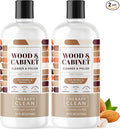 Therapy Wood Cleaner and Furniture Polish 16 oz. (2 Pack) - Wood Cabinet and Table Cleaner - Conditioner - Almond Scent