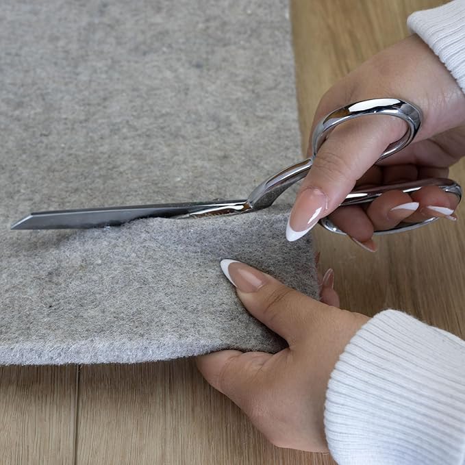 RUGPADUSA - Eco-Plush - 6'x8' - 1/2" Thick - 100% Felt - Luxurious Cushioned Rug Pad - Available in 3 Thicknesses, Many Custom Sizes