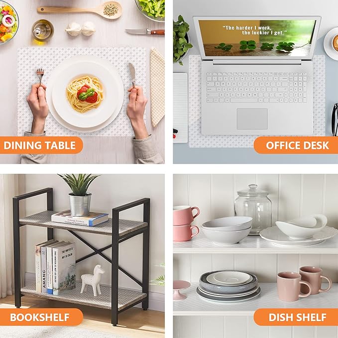 Shelf Liners for Kitchen Cabinets Refrigerator Liners Waterproof Kitchen Cupboard Liner Durable Plastic Drawer Mats EVA Material Non Adhesive Fridge Liner for Shelves - Clear 11.8 x 59 Inches
