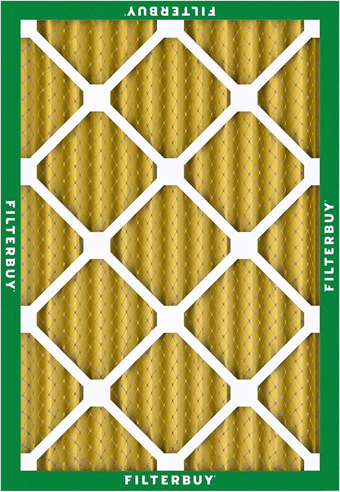 Filterbuy 24x28x2 Air Filter MERV 11 (MPR 1200) Allergen Defense Replacement (4-Pack), Electrostatic Pleated HVAC AC Furnace Filters, Made in USA (Actual Size: 23.50 x 27.50 x 1.75)
