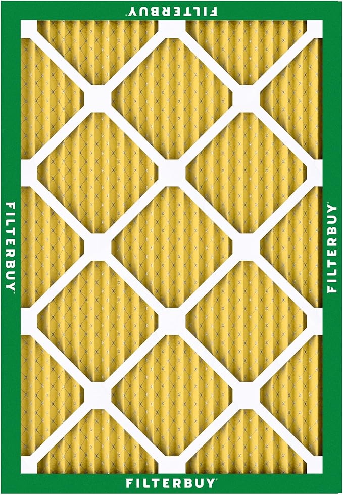 Filterbuy 14x18x1 Air Filter MERV 11 (MPR 1200) Allergen Defense Replacement (4-Pack), Electrostatic Pleated HVAC AC Furnace Filters, Made in USA (Actual Size: 13.50 x 17.50 x 0.75)