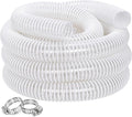 Dust Collection Hose 2 in × 5 ft Heavy Duty Clear Flexible PVC Reinforced Thicken Helix Suction Discharge Corrugated Pipe Tubing Hose for Fume Dust Collector Fitting Wood Chip Saw
