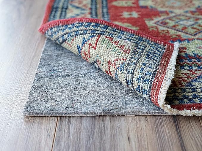 RUGPADUSA - Dual Surface - 12'x15' - 1/4" Thick - Felt + Rubber - Non-Slip Backing Rug Pad - Safe for All Floors
