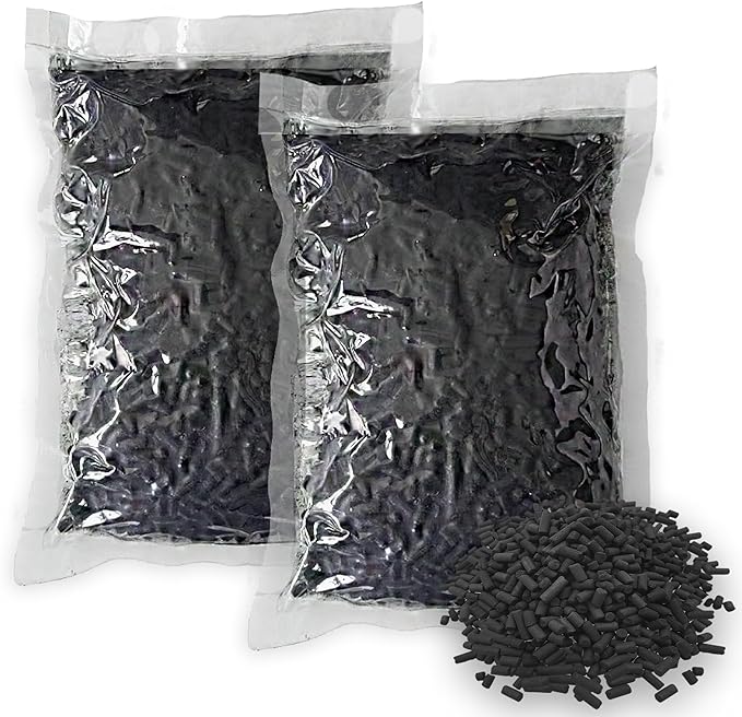 1.6 Pounds Activated Charcoal Filter Refill for FoodCycler Kitchen Waste Composters, Odor-Absorbing Replacement Carbon Compatible with Eco 5 FoodCycler Indoor Electric Composter(2PCS)