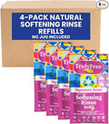 Truly Free Fabric Softening Conditioner for Clothes| Safe for Babies & Kids with Sensitive Skin | Plant-Based | Includes 4 Refills| Signature Scent Rinse(200 Loads)