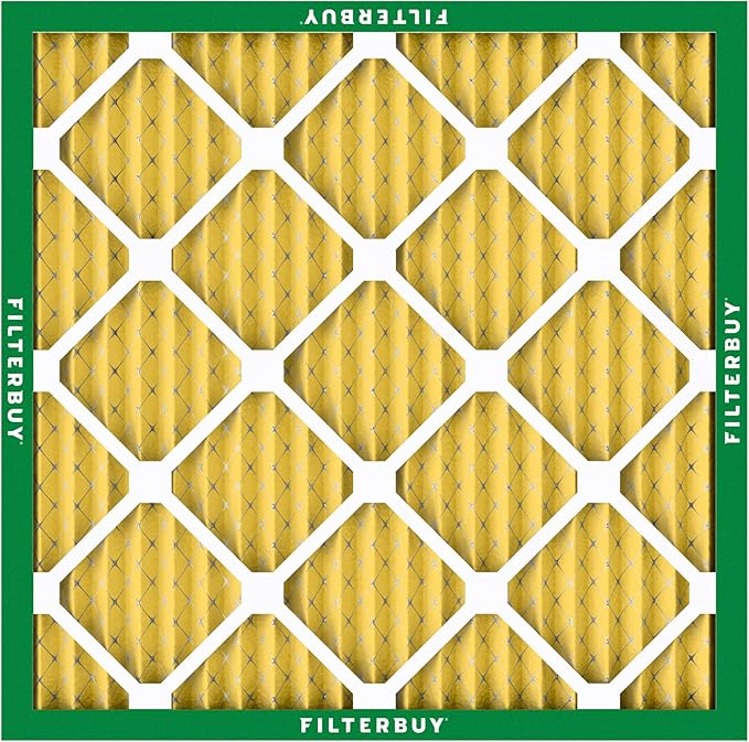 Filterbuy 19x19x1 Air Filter MERV 11 (MPR 1200) Allergen Defense Replacement (4-Pack), Electrostatic Pleated HVAC AC Furnace Filters, Made in USA (Actual Size: 19.00 x 19.00 x 0.75)