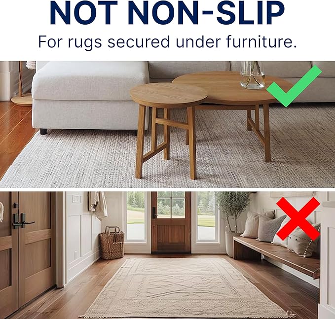 RUGPADUSA - Eco-Plush - 9'10" x 13'10" - 1/4" Thick - 100% Felt - Premium Cushioned Rug Pad - Available in 3 Thicknesses, Many Custom Sizes