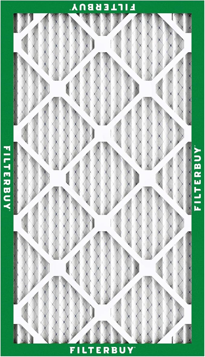 Filterbuy 12x24x1 Air Filter MERV 8 (MPR 700) Dust Defense Replacement (6-Pack), Electrostatic Pleated HVAC AC Furnace Filters, Made in USA (Actual Size: 11.50 x 23.50 x 0.75)