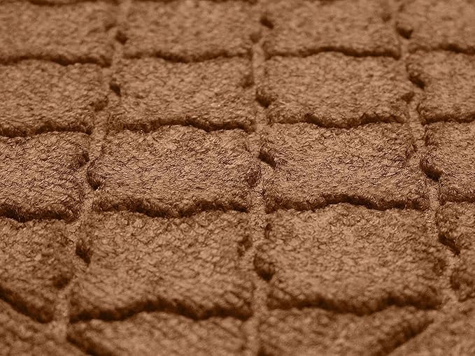WaterHog Heavy Duty Doorway Mat, 2' x 3', Made in USA, Durable & Skid-Resistant Entryway Mat, Water-Trapping, Indoor/Outdoor Decorative Floor Covering, Cordova Collection, Dark Brown