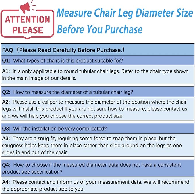 Rectangle U Shaped Chair Leg Tips Cap with Felt Pads,Furniture Feet Protector Slide Smoothly Glides,Protect Hardwood Floor No Scratches No Noise,Fit 14mm(9/16inch) Diameter Tubular Legs (Black 32PCS)