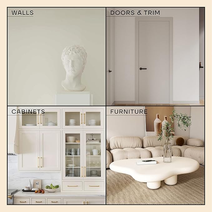 soto White Paint Touch Up, Multi-Surface, Satin Finish (No. 01 Perfect White) — 10 Milliliters of Scratch Repair for Furniture, Walls, Cabinets, Trim, Doors, Indoor/Outdoor