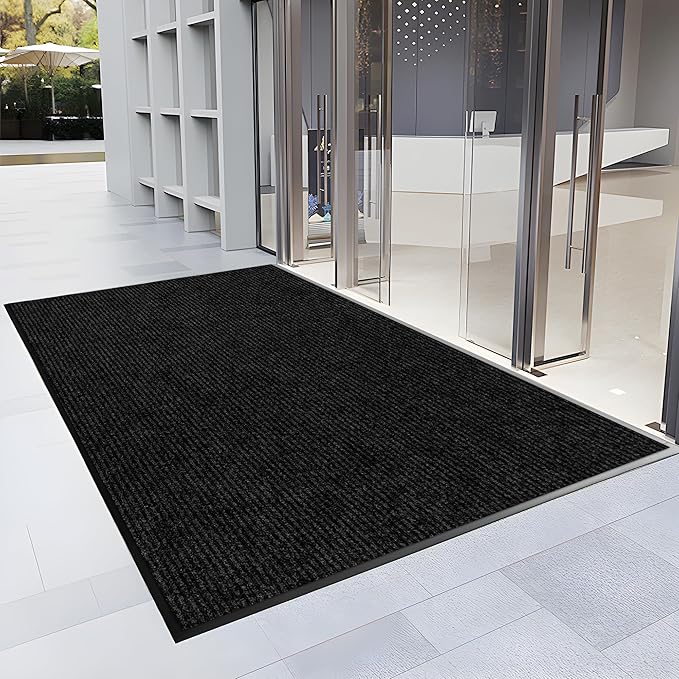 3′ x 50′ Front Door Mat Indoor Outdoor Entrance, Commercial Floor Mat Heavy Duty Dirt Trapper Entryway Doormat, Custom Size Non Slip Rubber Backing Welcome mat, Door Mat for High Traffic Area