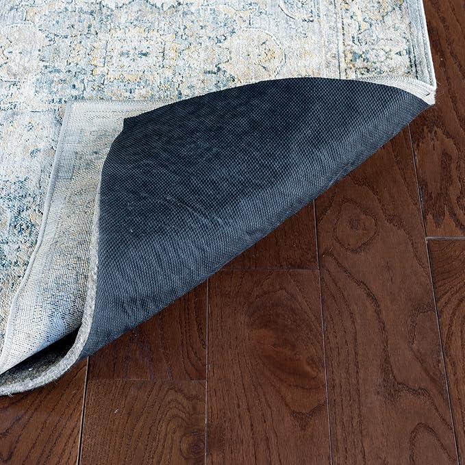 RUGPADUSA - Dual Surface - 5'x7' - 1/2" Thick - Felt + Rubber - Non-Slip Backing Rug Pad - Adds Comfort and Protection - for Hard Surface Floors