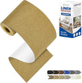KING MOUNTAIN Linen Repair Patches, Self-Adhesive Fabric Patches, 4 X 63 inch Extra Size, Multi Color, Can be Used for Sofa Repair and Linen Clothes Repair (Yellow)