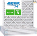 Aerostar Air Filters 19 1/2 x 19 1/2 x 1 MERV 8,Healthier Air For Your Home, 19 1/2" x 19 1/2" x 3/4", Box of 6