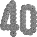 40 Pcs Stainless Steel Scrubber Bulk, Heavy Duty Steel Wool Scrubber 40 Gram, Large Metal Sponge Wire Scouring Pad for Tough Cleaning Kitchen Cookware, Removing Rust Dirty