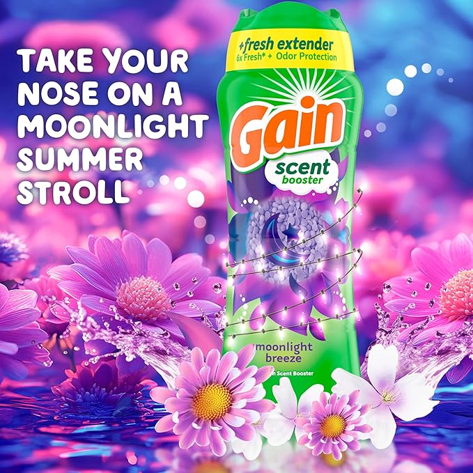 Gain Fireworks In-Wash Scent Booster Beads, Moonlight Breeze, 24 oz