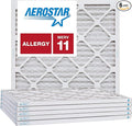 Aerostar 22x22x1 MERV 11, Pleated Air Filter, 22x22x1, Box of 6, Made in the USA