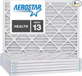 Aerostar 16 1/2x21 5/8x1 MERV 13, Pleated Air Filter, 16 1/2x21 5/8x1, Box of 6, Made in the USA