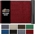 GORILLA GRIP Traffic Guard Door Mat, 60x36, Heavy Duty Welcome Mats, Commercial Office Space Doormat, Waterproof, Fade Resistant, Strong Rubber Backing, Low Profile, Shoe and Boot Scraper, Red