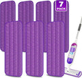 7 Count Reusable Mop Pads for Swiffer PowerMop -MEXERRIS Microfiber Wet Mops Refills PowerMop Pads Refills Machine Washable Hard Floor Mop Pads Replacement for 13''-15'' Spray Floor Mops