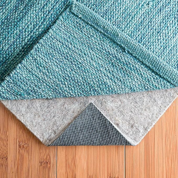 RUGPADUSA - Dual Surface - 6'x8' - 1/4" Thick - Felt + Rubber - Non-Slip Backing Rug Pad - Safe for All Floors