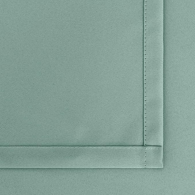 BGment Sage Green Blackout Curtains 72 Inches Long for Living Room - Rod Pocket Thermal Insulated Room Darkening Drapes for Bedroom Dining Spring Decor Privacy, 52 x 72 Inch, 2 Panels