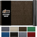GORILLA GRIP Traffic Guard Door Mat, Heavy Duty Welcome Mats, Commercial Office Space Doormat, Waterproof, Fade Resistant, Strong Rubber Backing, Low Profile, Shoe and Boot Scraper, 35x23, Brown