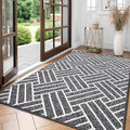 OLANLY Large Indoor Door Mat, 71x47 Inch, Dirt Resistant and Absorbent, Non-Slip Rubber Backing Floor Mats, Easy Clean Low-Profile Doormat for Entryway, Front Door, and Inside Entrance, Black