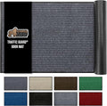 GORILLA GRIP Traffic Guard Door Mat, 59x24, Heavy Duty Welcome Mats, Commercial Office Space Doormat, Waterproof, Fade Resistant, Strong Rubber Backing, Low Profile, Shoe and Boot Scraper, Gray