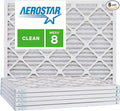 Aerostar 8x20x1 MERV 8, Pleated Air Filter, 8x20x1, Box of 6, Made in the USA