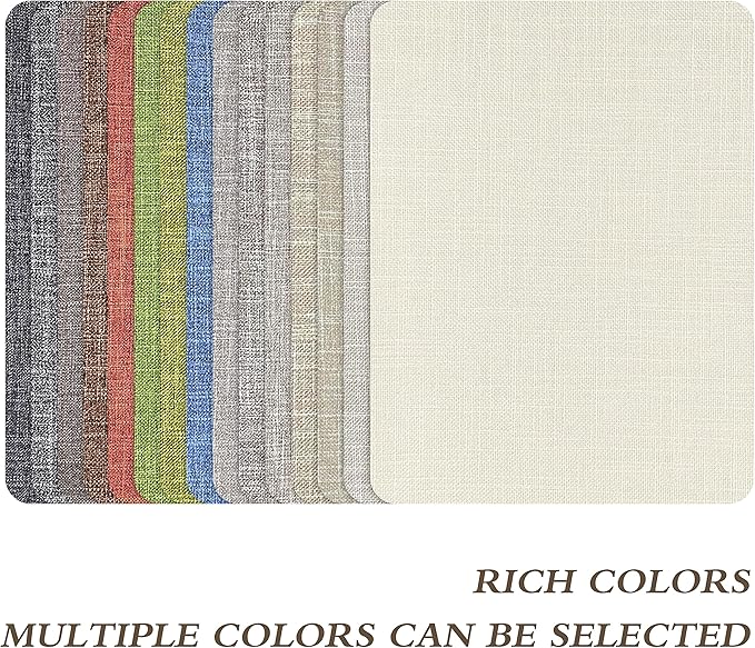 Fine Linen Repair Patches, Self-Adhesive Linen Fabric Patches, 8X11 inch 2 PCS, Multi Color, Can be Used for Linen Sofa Repair and Linen Clothes Repair(8" x 11"-2PCS,Medium Grey 2.0)