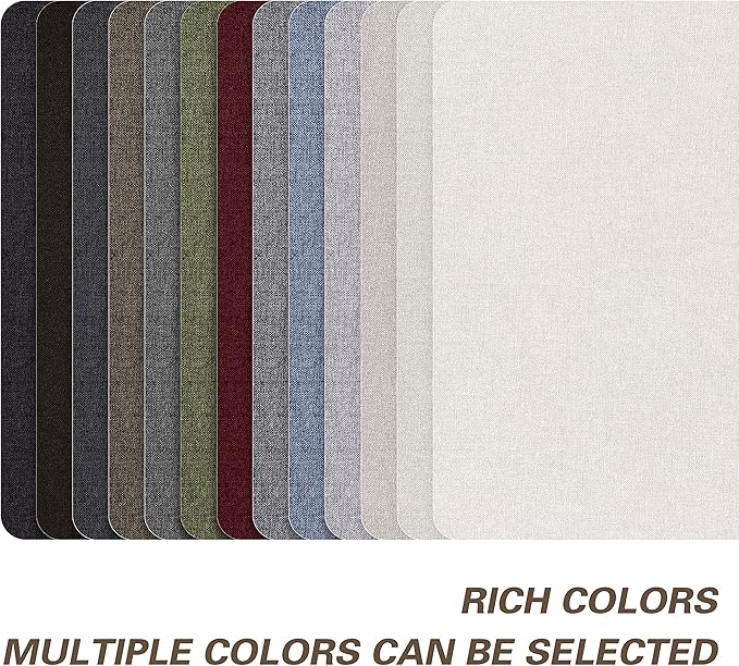 KING MOUNTAIN Coarse Linen Repair Patches, Self-Adhesive Linen Fabric Patches, 8X11 inch 2 PCS, Multi Color, Can be Used for Linen Sofa Repair and Linen Clothes Repair(8" x 11"-2PCS,Chocolate Brown)